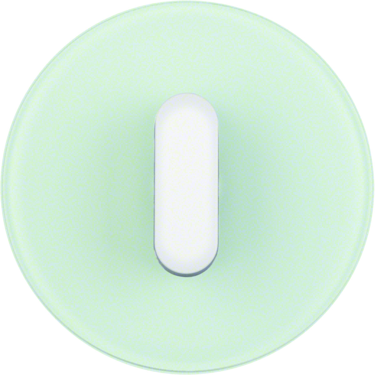 Hager Serie R.classic Afdekplaat Met knevel, serie R.classic, glas polarwit