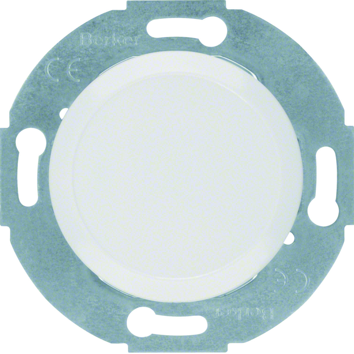 Hager Serie R.classic Blindplaat Met sokkel en spreidklemmen, serie 1930/glas, polarwit