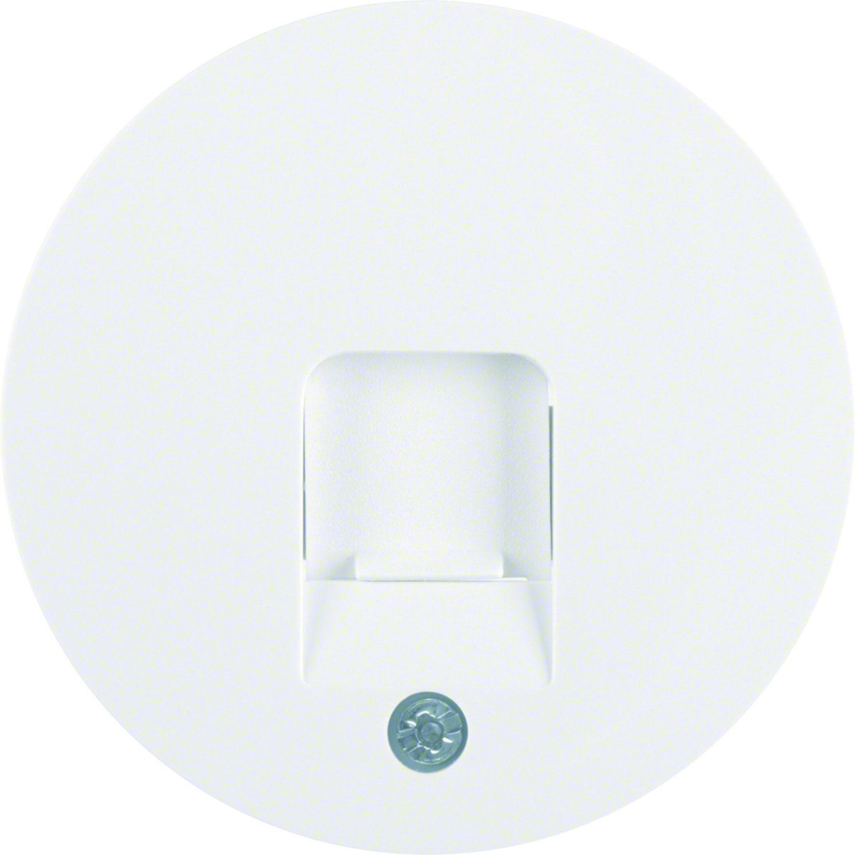 Hager Serie R.classic Centraaldeel RJ-datacontactdoos 1-V met stofsch. R.1/R.3/R.8, polarwit