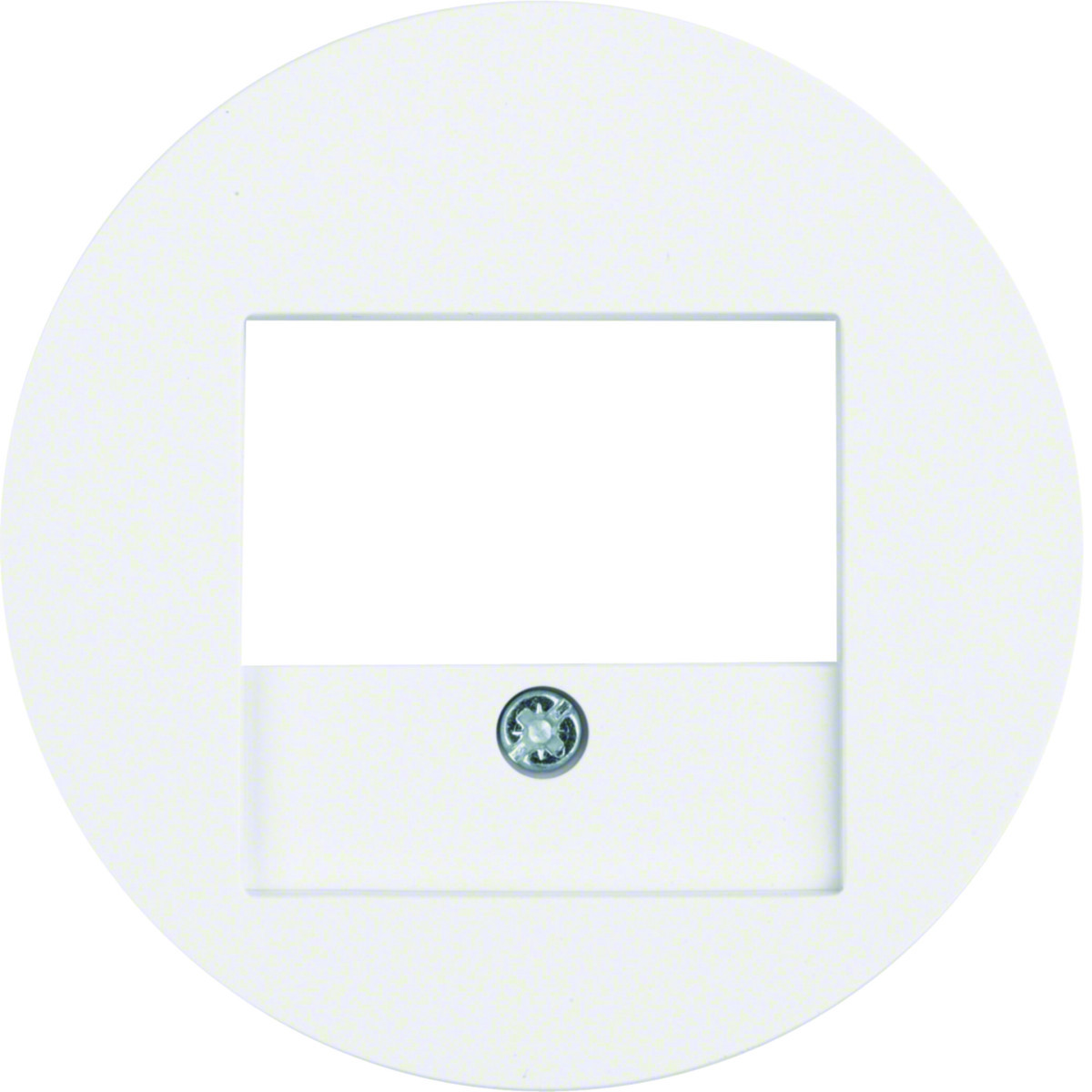 Hager Serie R.classic Centraaldeel RJ-datacontactdoos 2-V, R.1/R.3/R.8, polarwit