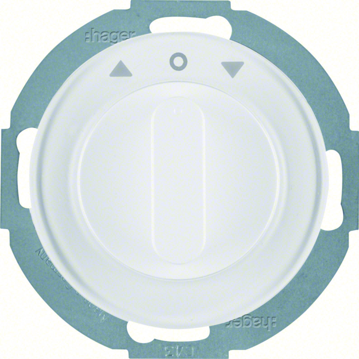 Hager Serie R.classic Jaloezieschakelaar 2-P + centraalstuk, serie R.classic wit