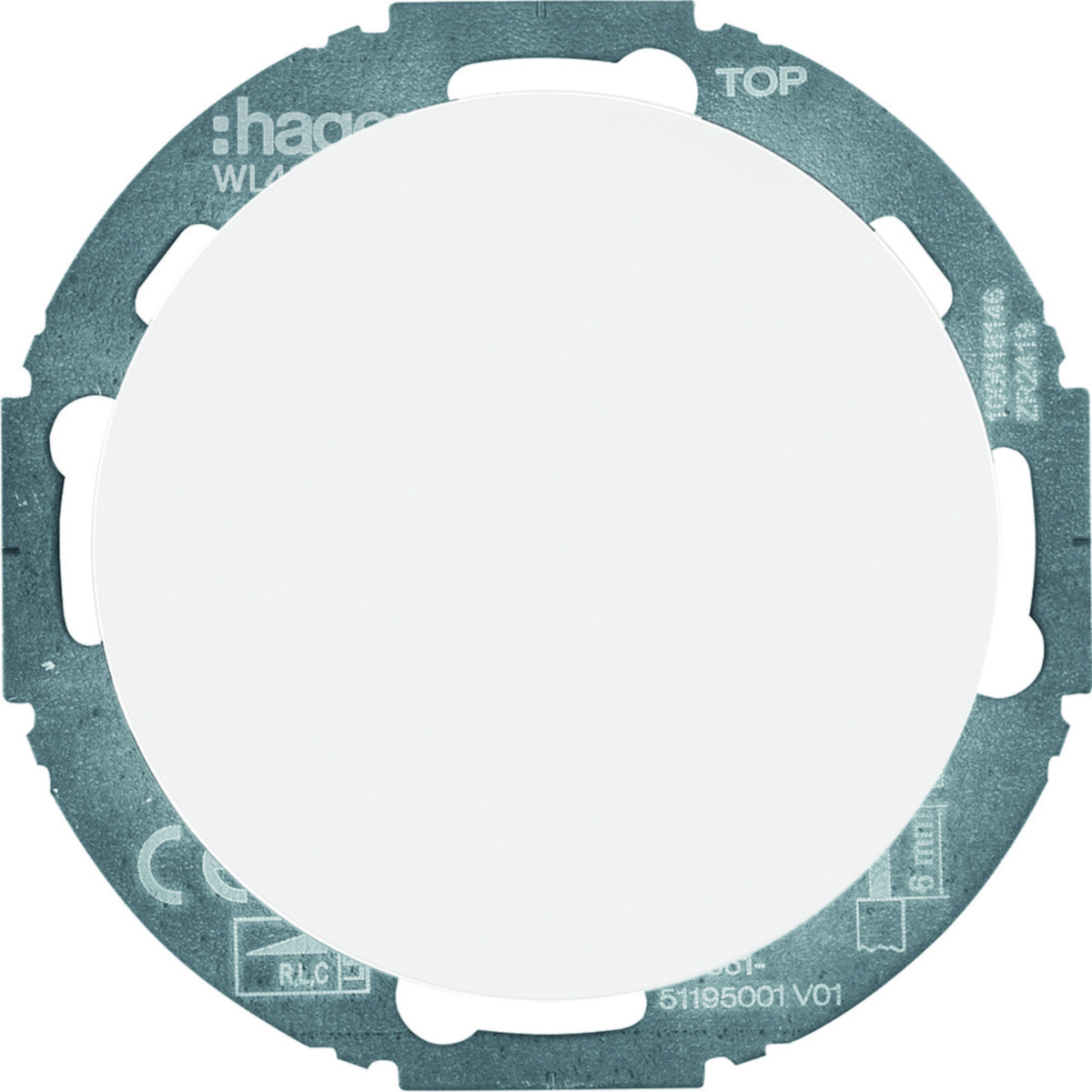 Hager Serie R.classic Univ. draaidimmer comf (R, L, C, led), soft-klik, R.classic, polarwit