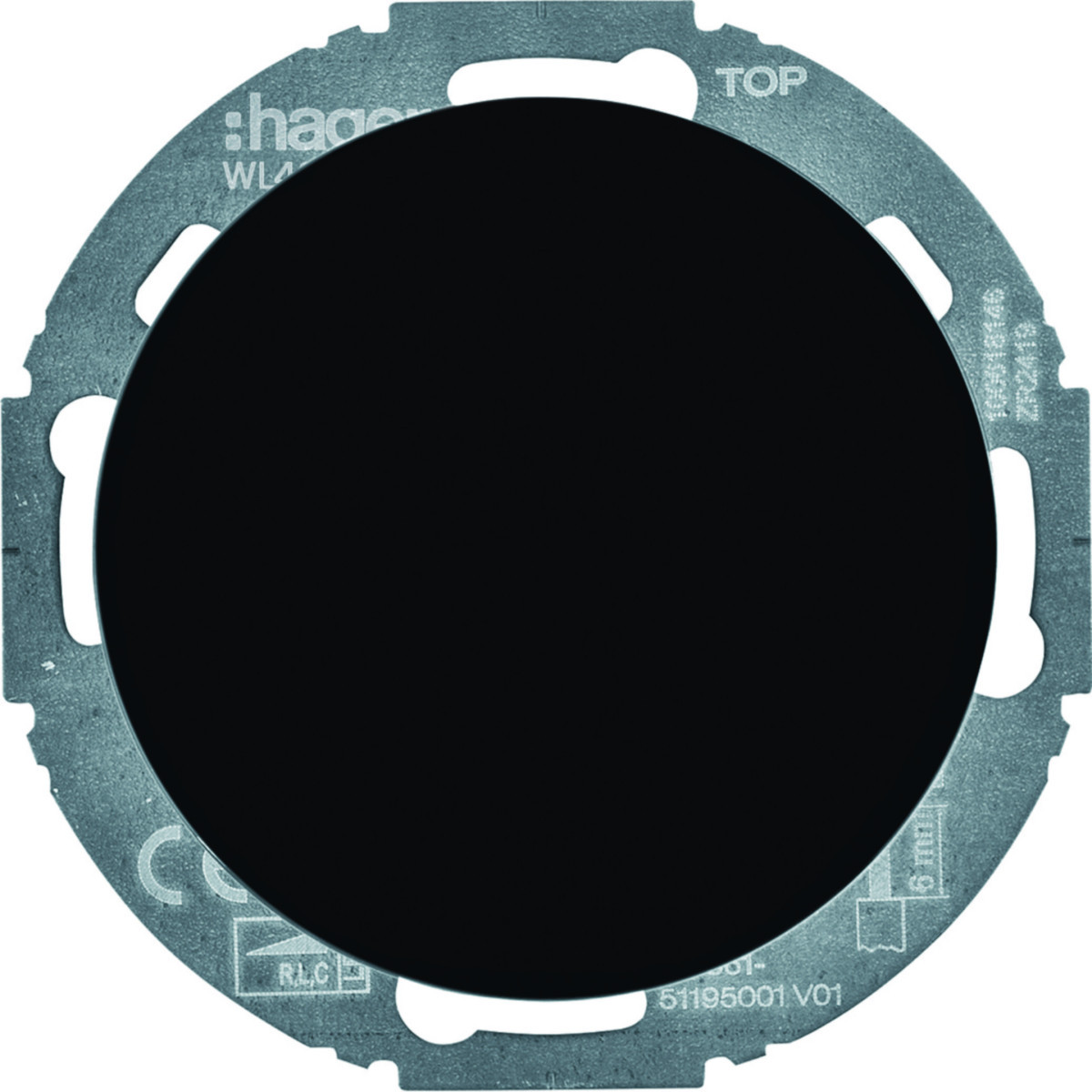 Hager Serie R.classic Universele Draaidimmer comf (R, L, C, led), soft-klik, R.classic, zwar