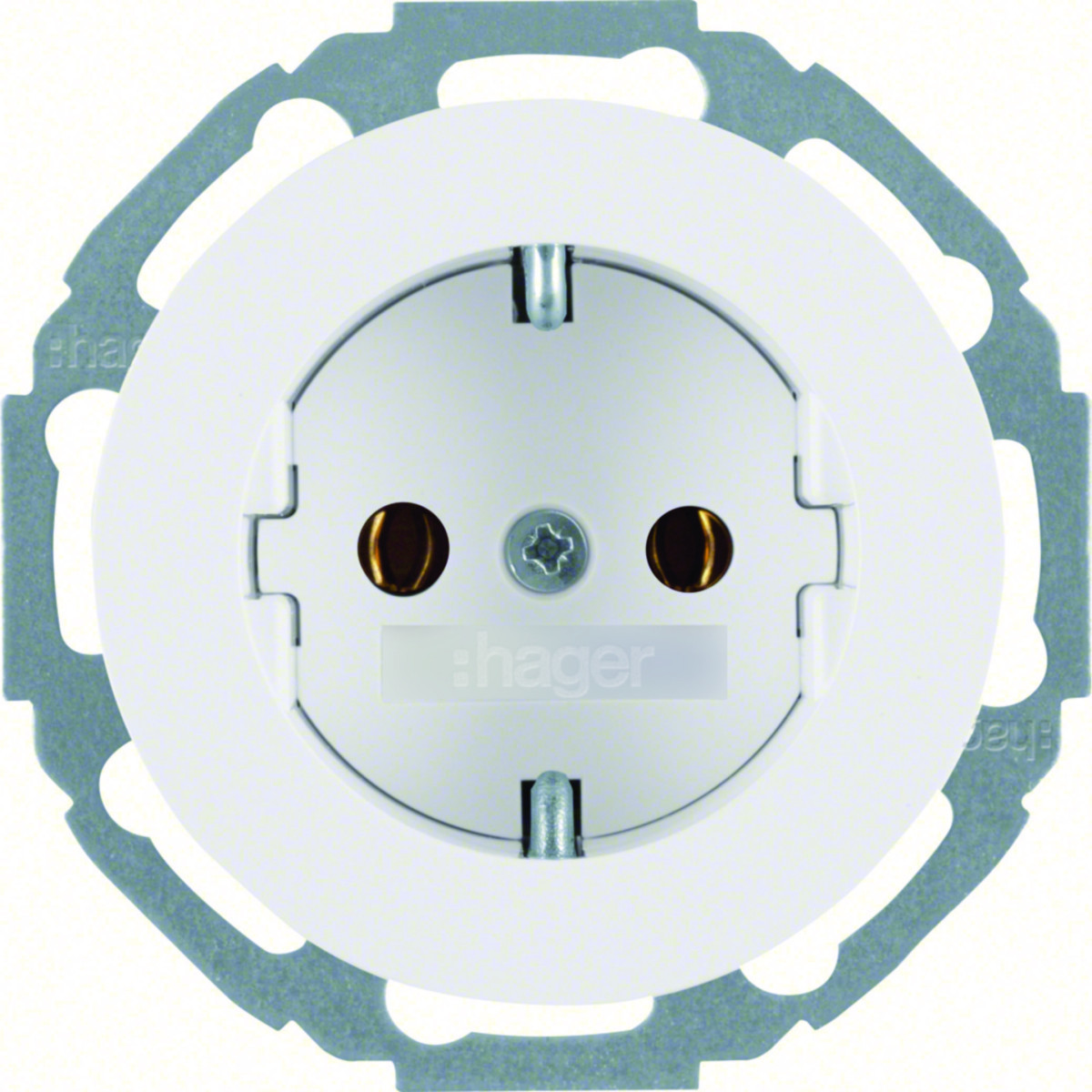 Hager Serie R.classic WCD Ra, schroef, serie R.classic wit