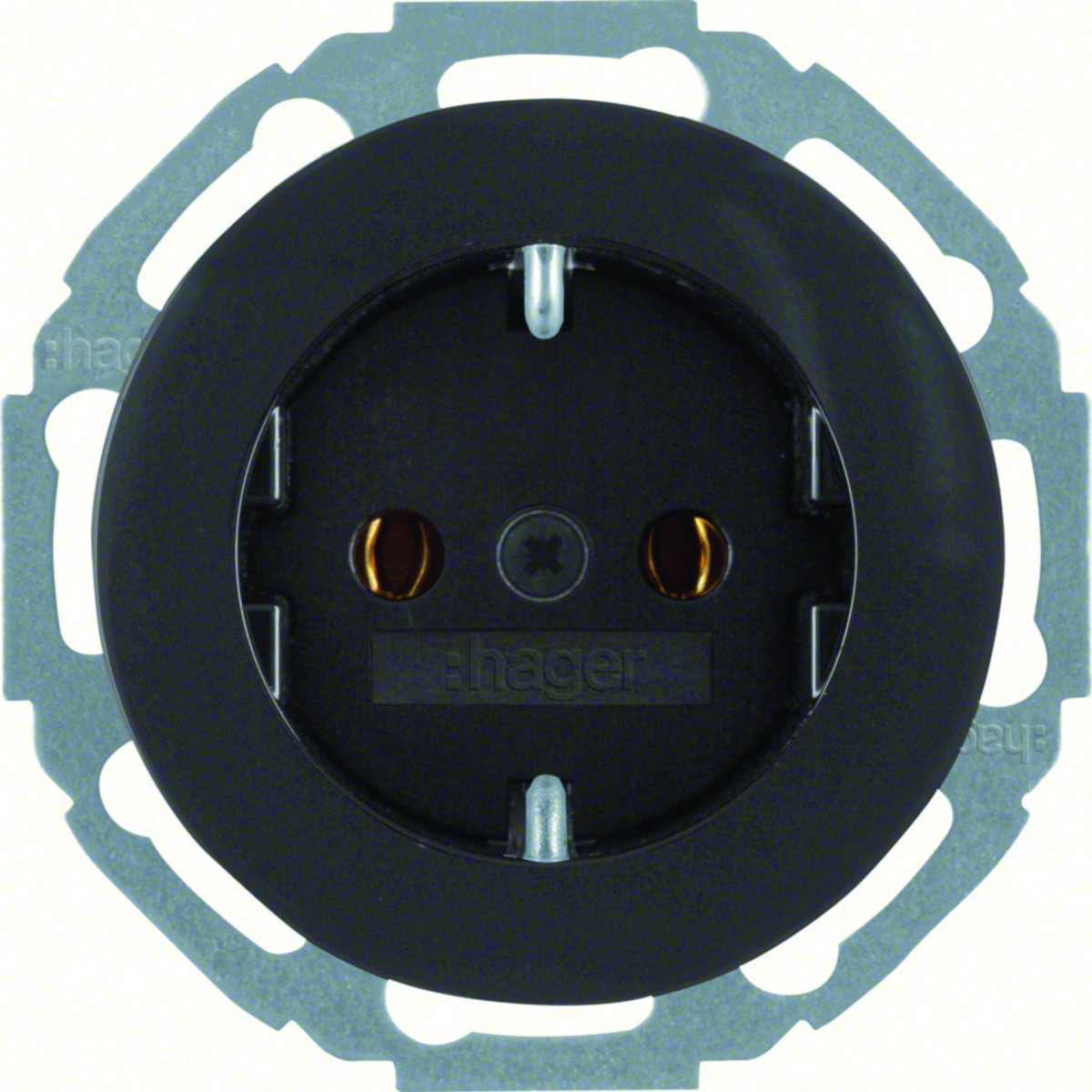 Hager Serie R.classic WCD Ra, steek, serie R.classic, zwart