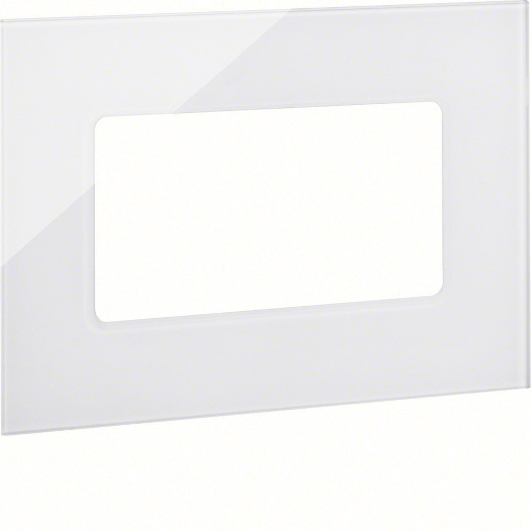 Hager Tebis Afdekraam 5" TBV TJ*050, wit, glas