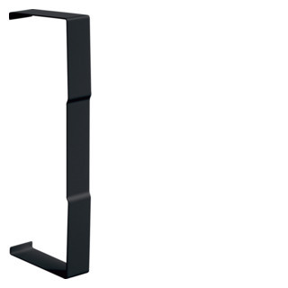 Hager tehalit BR65 Afdekprofiel staal voor goot 68x210 MM, zwart