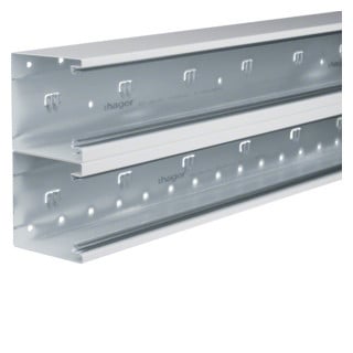 Hager Tehalit BRS, bodemprofiel 100x210 MM dubbel, 2 M, helderwit Hager Tehalit BRS, bodemprofiel 100x210 MM dubbel, 2 M, helderwit