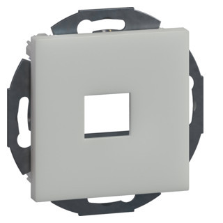 Hager Tehalit Draagplaat 1V multimedia/data keystone 19,9x14,8 MM, incl. CPL., vwit