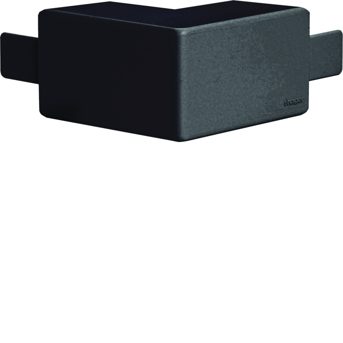 Hager Tehalit binnenhoek 35x20mm zwart ral 9011