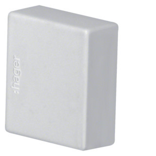 Hager tehalit LF, eindplaat voor goot 15x15 MM, lichtgrijs