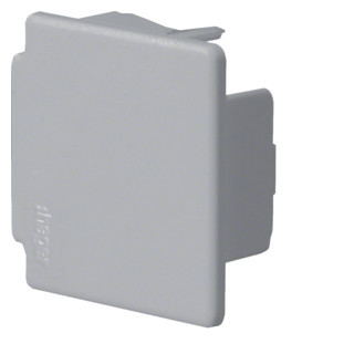 Hager tehalit LF, eindplaat voor goot 30x30 MM, grijs