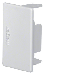 Hager tehalit LF, eindplaat voor goot 30x30 MM, lichtgrijs