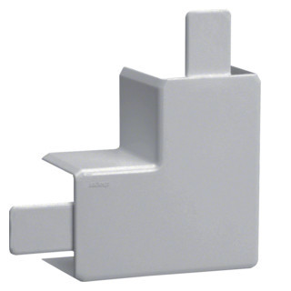 Hager tehalit LF, vlakke hoek voor goot 20x35/36 MM, grijs