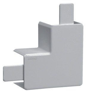 Hager tehalit LF, vlakke hoek voor goot 30x30 MM, grijs