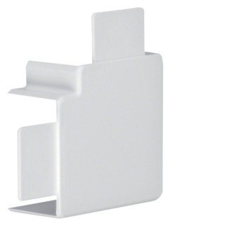 Hager tehalit LF, vlakke hoek voor goot 30x30 MM, lichtgrijs