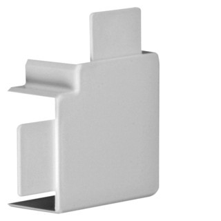Hager tehalit LF, vlakke hoek voor goot 30x45 MM, grijs