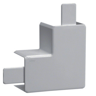 Hager tehalit LF, vlakke hoek voor goot 40x40 MM, grijs