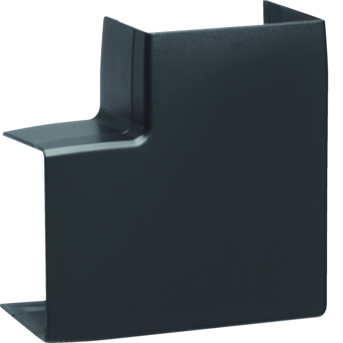 Hager Tehalit verticaal hoekztuk 57x40mm 90&deg; zwart ral 9011