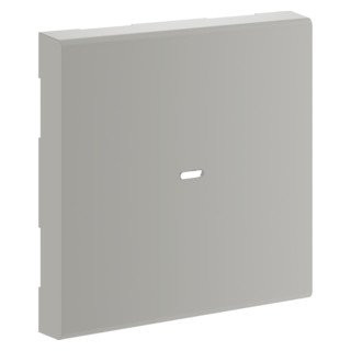 Hager Ecoline enkele drukker aan-/uit-schakelaar aluminium