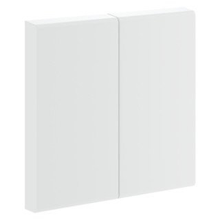 Hager Ecoline tweedelige drukker aan-/uit-schakelaar wit