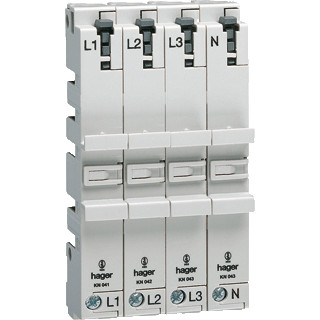 Hager Tertio adapter L1-L2-L3-N