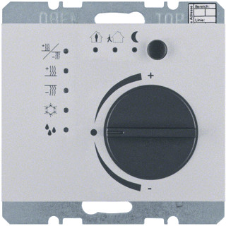 Berker KNX therm.met regelknop berker K.5 aluminium