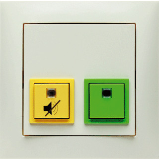 Berker Noodopr.SYST.uitsch-/aanwezig.toets+raam berker S.1/B.3/B.7 wit GLZ.