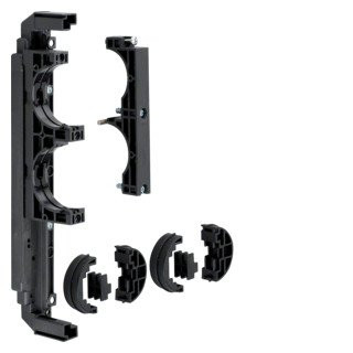 Hager Universn pe/N-raildrager,2-polig,op voet rechts,voor cu 20/30/40x5/10