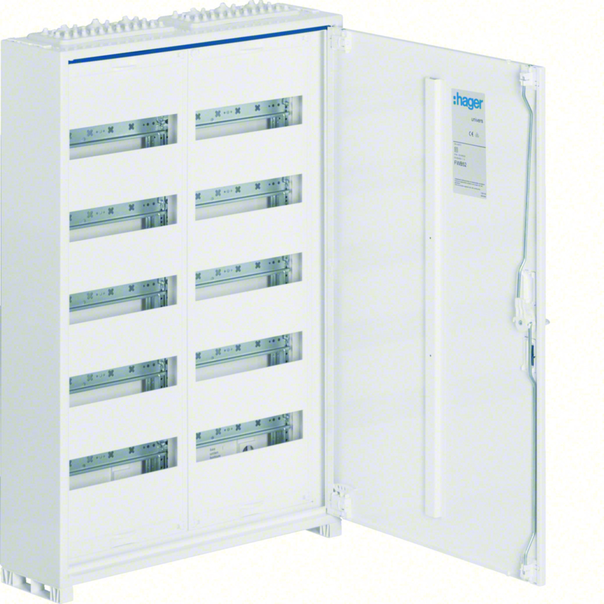 Veldverdeler Ip44 geïsoleerd 800x550x161mm 120 modulen quickconnect