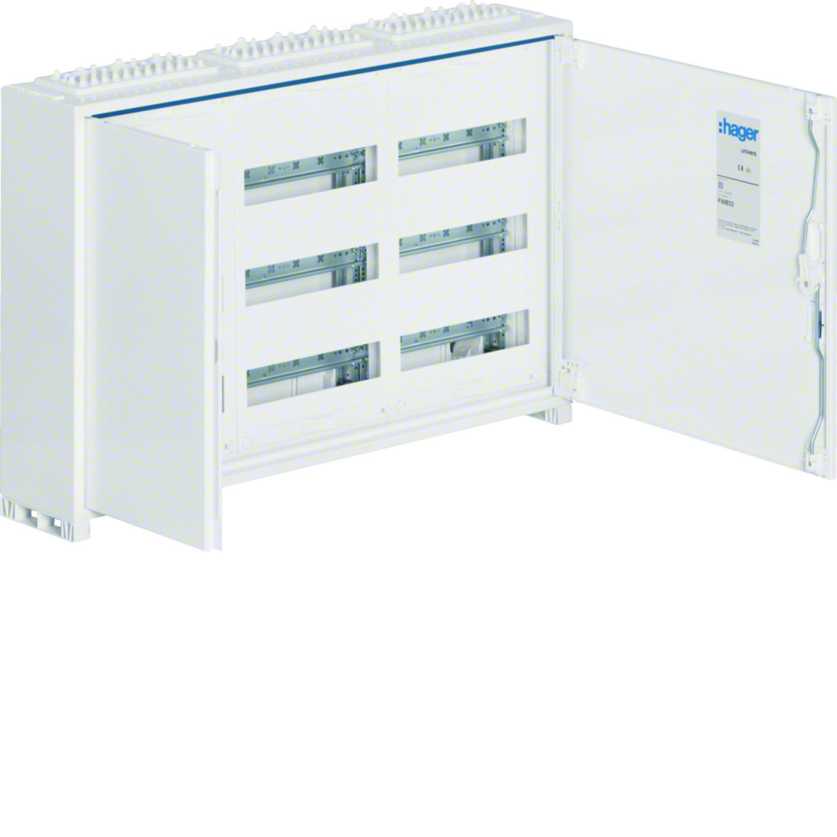 Hager Veldverdeler Verdeler Ip44 geïsoleerd 800 X 500 X 161 MM quickconnect