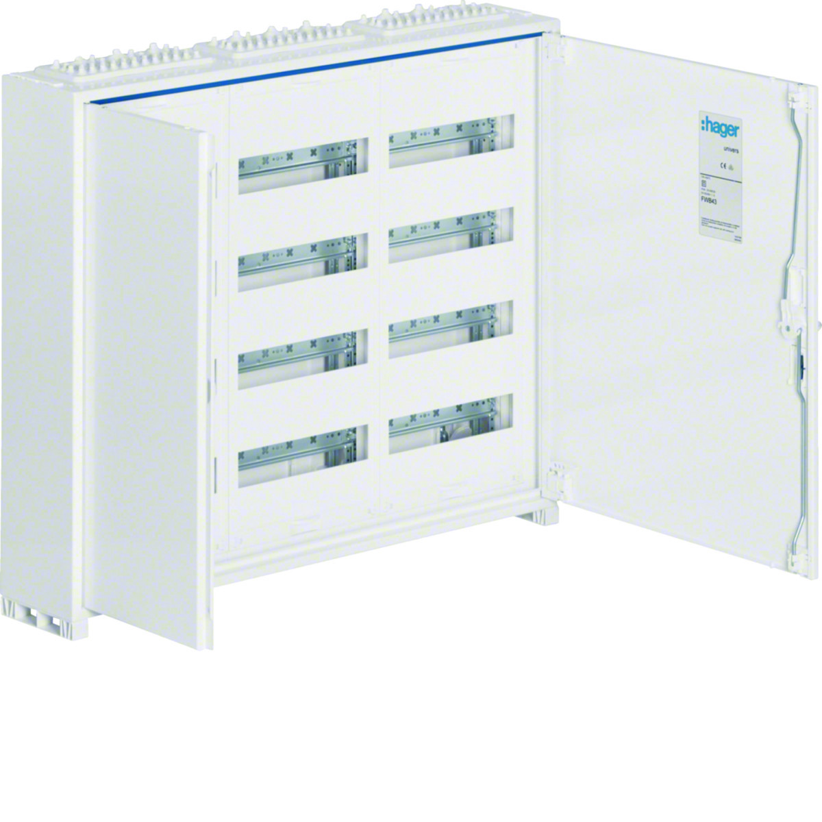 Hager Veldverdeler Verdeler Ip44 geïsoleerd 800 X 650 X 161 MM quickconnect