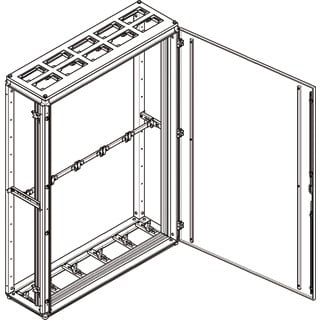 Hager Installatiekast leeg (vloer) verdeler zichtvenster 1350x1900mm ip54