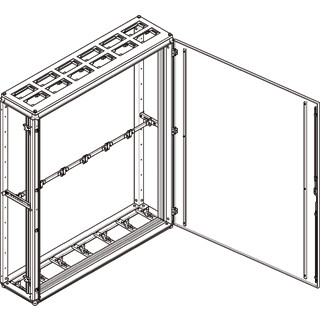 Hager Installatiekast leeg (vloer) verdeler zichtvenster 1600x1900mm ip54