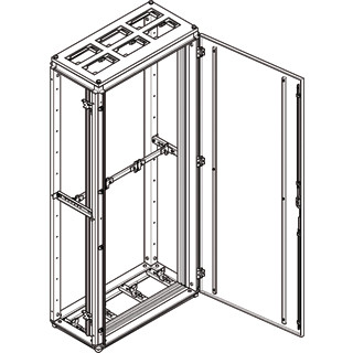 Hager Installatiekast leeg (vloer) verdeler zichtvenster 850x1900mm ip54