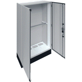 Hager Univers FR ip55 installatiekast leeg (vloer) verdeler + 200MM sokkel 1050x2050mm ip55