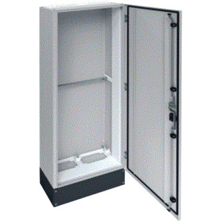 Hager Univers FR ip55 installatiekast leeg (vloer) verdeler + 200MM sokkel 550x2050mm ip55