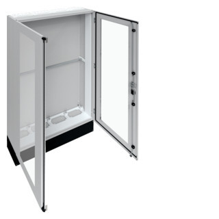 Hager Univers FR ip55 installatiekast leeg (vloer) verdeler + 200MM sokkel 1050x2050mm ip55