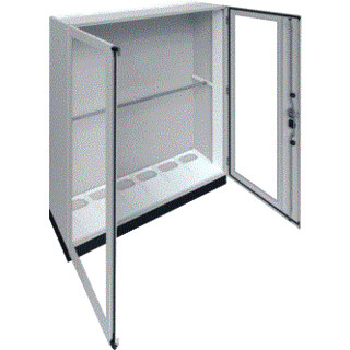 Hager Univers FR ip55 installatiekast leeg (vloer) verdeler + 100MM sokkel 1550x1950mm ip55
