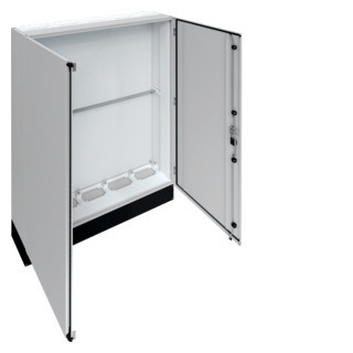 Hager Univers FR ip55 installatiekast leeg (vloer) verdeler + 200MM sokkel 1300x2050mm ip55