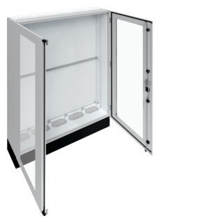 Hager Univers FR ip55 installatiekast leeg (vloer) verdeler + 200MM sokkel 1300x2050mm ip55