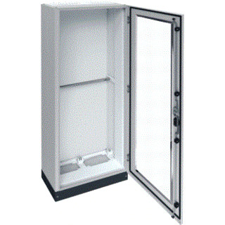 Hager Univers FR ip55 installatiekast leeg (vloer) verdeler + 100MM sokkel 550x1950mm ip55