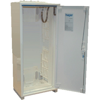 Hager Univers FP installatiekast leeg wandopbouwverdeler iso 300x650mm ip44