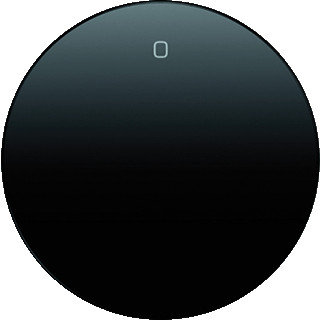 Berker R.1 enkele wip aan-/uit-schakelaar zwart