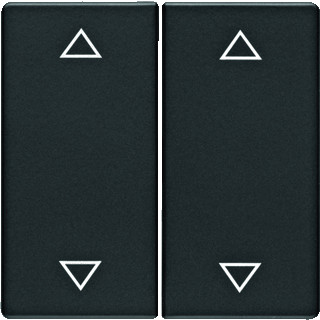 Berker Q.1/Q.3/Q.7 tweedelige drukker jaloezie antraciet