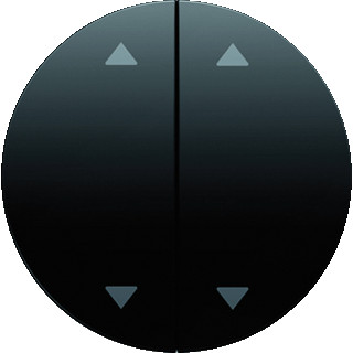 Berker R.1 tweedelige wip jaloezie zwart