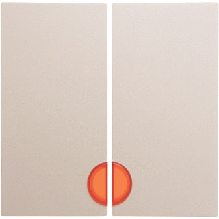 Hager Berker Berker S.1/B.3/B.7 serie schakelwip met lens crèmewit glanzend