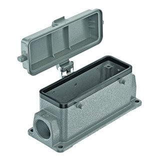 Harting 411 behuizing rechthoekige connectoren ip65 B144MM H55,8MM sokkelbehuizing zij