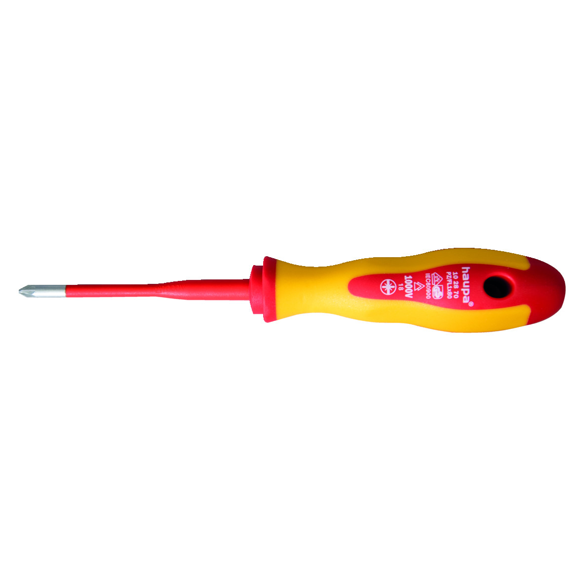 Haupa Schroevendraaier Hupslim 1000 V, met plat PZ-sleufprofiel
