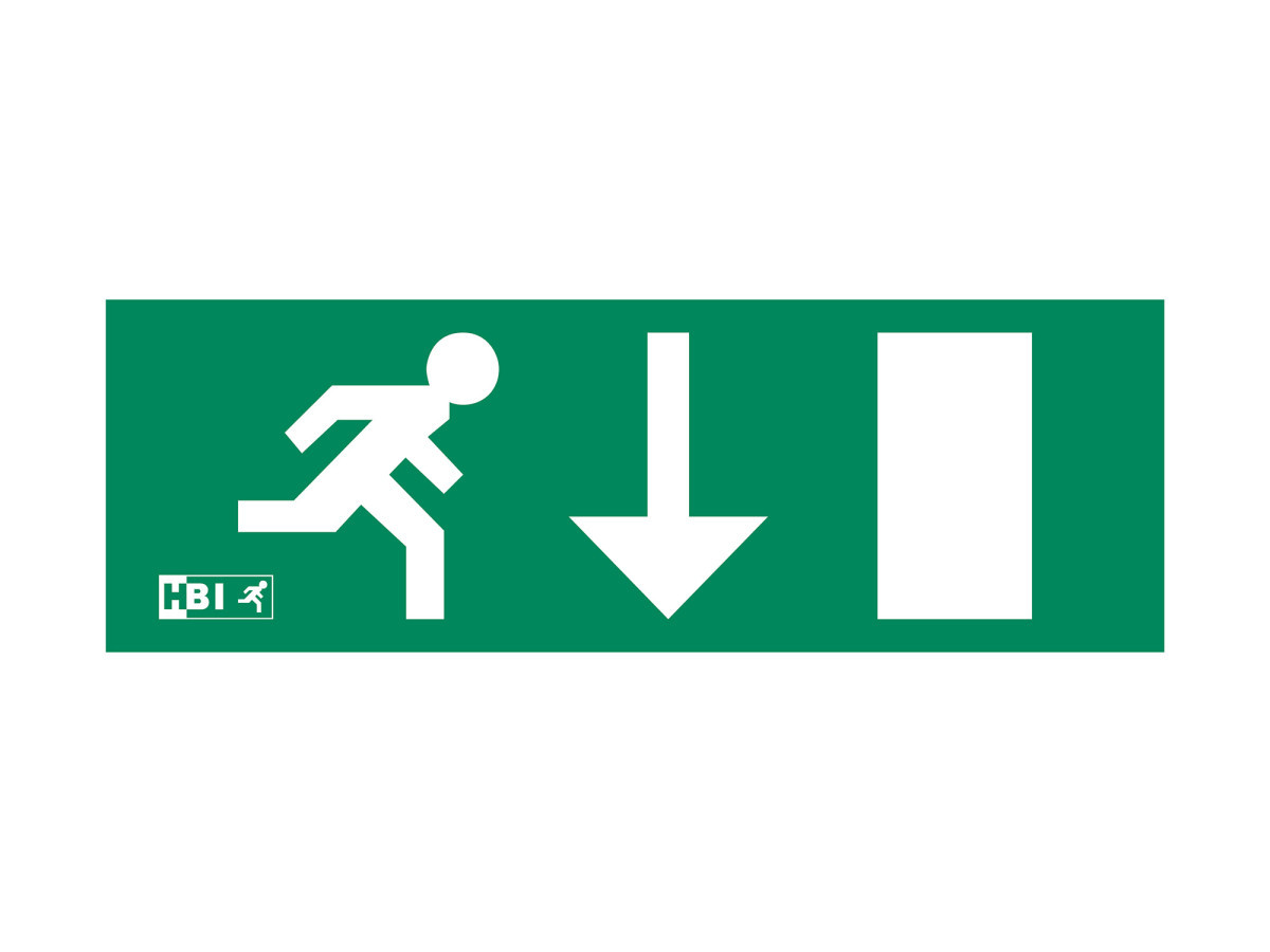 HBI Serie 600 Display 600 display pictogram pijl rechtdoor/beneden
